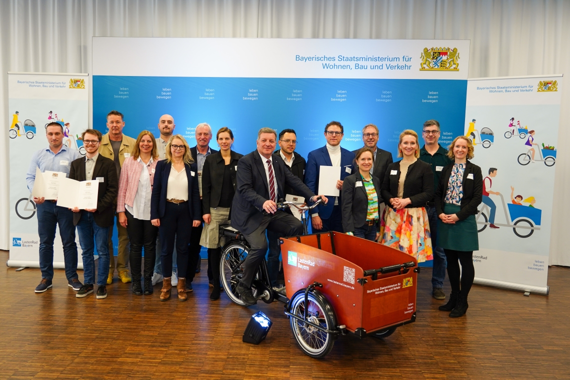 Modellprojekt des Bayrischen Verkehrsministerium: Lastenrad-Mietsystemen 