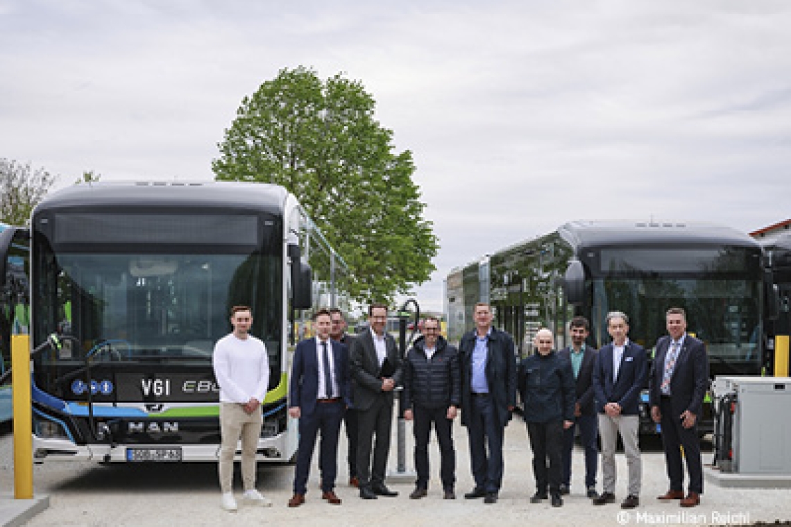 Ladepark für emissionsfreie und umweltfreundliche E-Busse in Karlskron