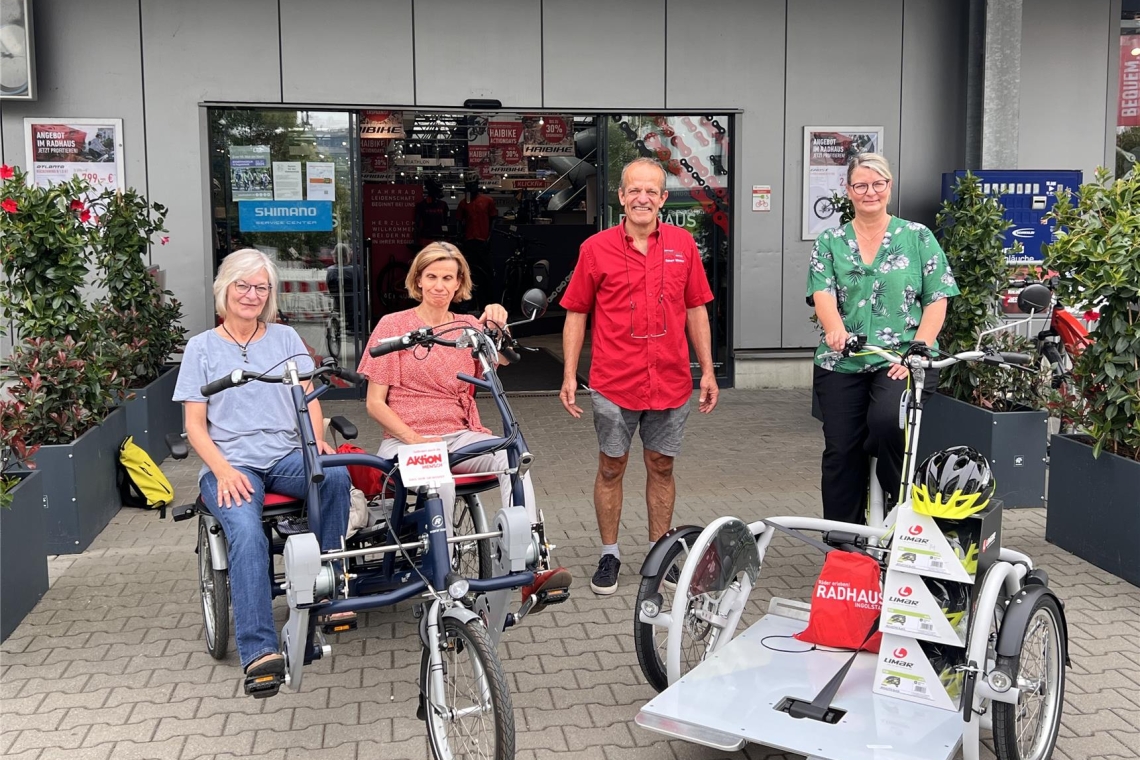 Unterstützung der Aktion Mensch zwei Fahrräder  