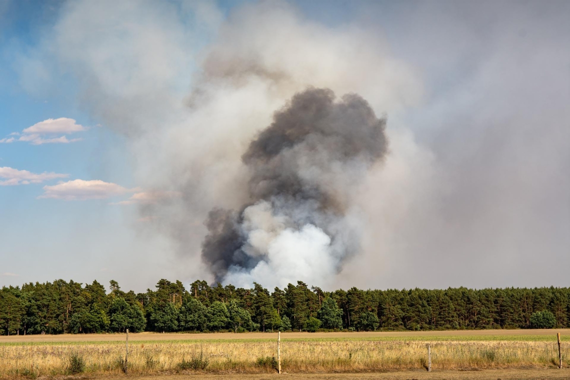 Großeinsatz wegen Flächenbrand bei Ernsgaden